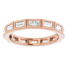 14K Rose 1/2 CTW Diamond Eternity Band