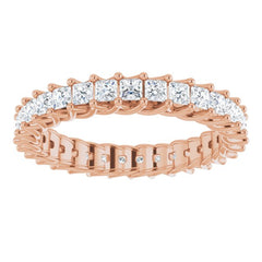14K Rose 1 1/2 CTW Natural Diamond Eternity Band