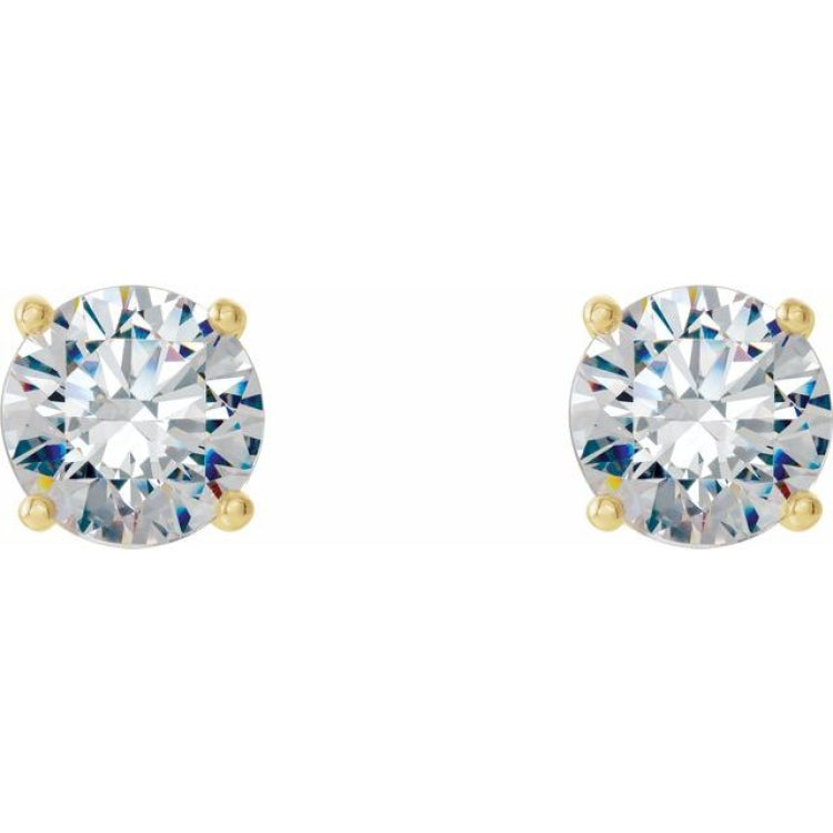 14K Yellow Gold 1/2 CTW Natural Diamond Cocktail-Style Earrings