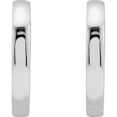 Sterling Silver Hinged 18 mm Hoop Earrings