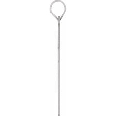14K White 22 x 14 mm Cross Pendant