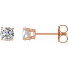 14K Rose Gold 1/2 CTW Natural Diamond Earrings