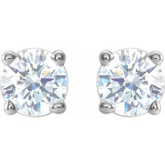 Platinum 1/3 CTW Natural Diamond Stud Earrings