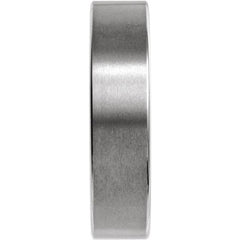 Tungsten 6 mm Comfort-Fit Flat Band Size 12