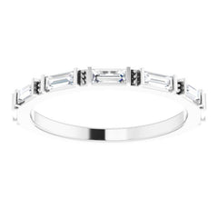 Platinum 3/8 CTW Natural Diamond Anniversary Band