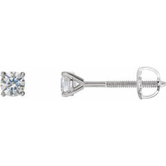14K White Gold 1/5 CTW Natural Diamond Cocktail-Style Earrings