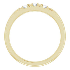 14K Yellow 1/3 CTW Lab-Grown Diamond Anniversary Band