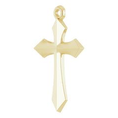 14K Yellow Cross Pendant