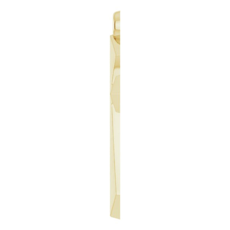 14K Yellow Cross Pendant