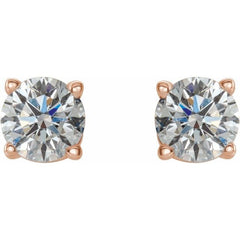 14K Rose Gold 1/2 CTW Natural Diamond Earrings