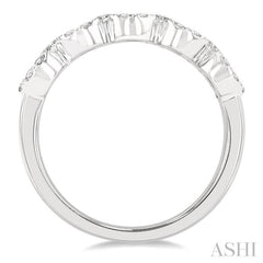 3/4 Ctw 5-Stone Lovebright Round Cut Diamond Ring in 14K White Gold