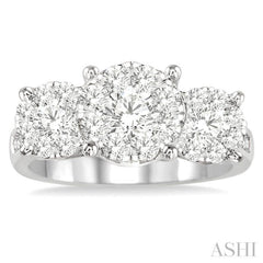 2 ctw Lovebright Round Cut Diamond Ring in 14K White Gold