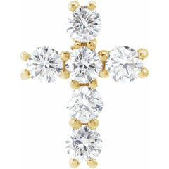 14K Yellow 1/3 CTW Lab-Grown Diamond Pendant