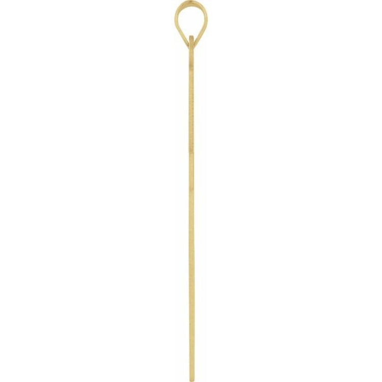 18K Yellow 39 x 25 mm Cross Pendant