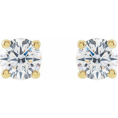 14K Yellow Gold 1/2 CTW Lab-Grown Diamond Earrings