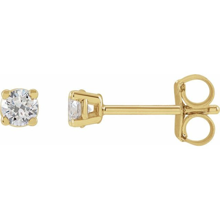 14K Yellow Gold 1/4 CTW Lab-Grown Diamond Earrings