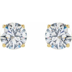 14K Yellow 2 1/2 CTW Lab-Grown Diamond Stud Earrings