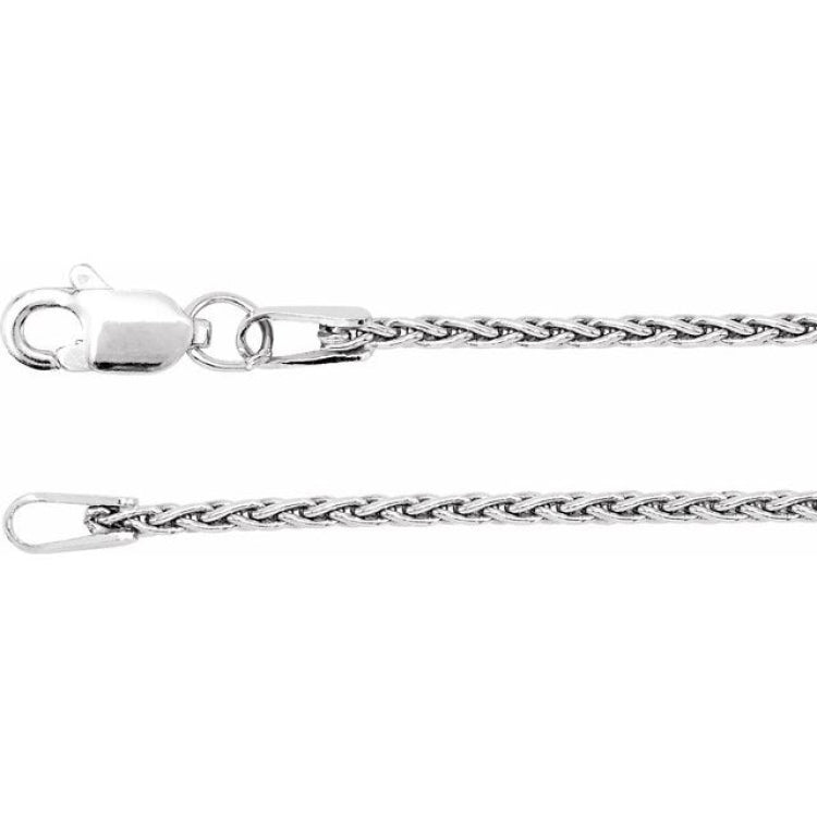 Sterling Silver 1.25 mm Wheat 18" Chain