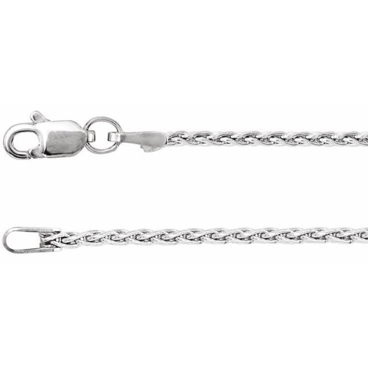 Sterling Silver 1.5 mm Wheat 20" Chain