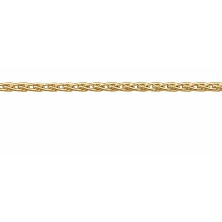 14K Yellow Recycled Metal 1.25 mm Chain by the Inch
