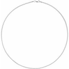 Sterling Silver 2.25 mm Wheat 18" Chain