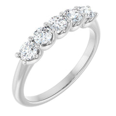 Platinum 5/8 CTW Lab-Grown Diamond Anniversary Band