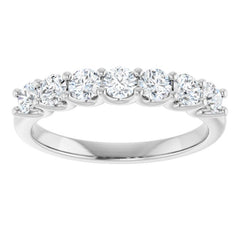 Platinum 5/8 CTW Lab-Grown Diamond Anniversary Band