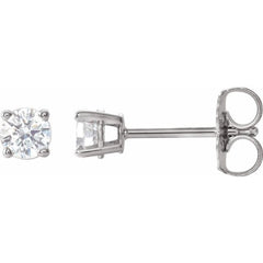 14K White Gold 1/3 CTW Natural White Diamond Earrings
