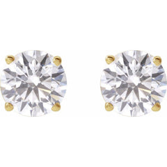 14K Yellow 2 1/2 CTW Lab-Grown Diamond Stud Earrings