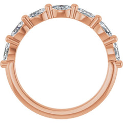 14K Rose 3/8 CTW Lab-Grown Diamond Anniversary Band