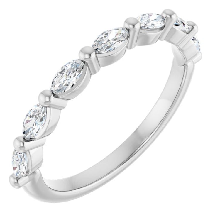 Platinum 3/8 CTW Lab-Grown Diamond Anniversary Band