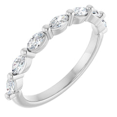 Platinum 3/8 CTW Lab-Grown Diamond Anniversary Band