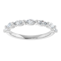Platinum 3/8 CTW Lab-Grown Diamond Anniversary Band