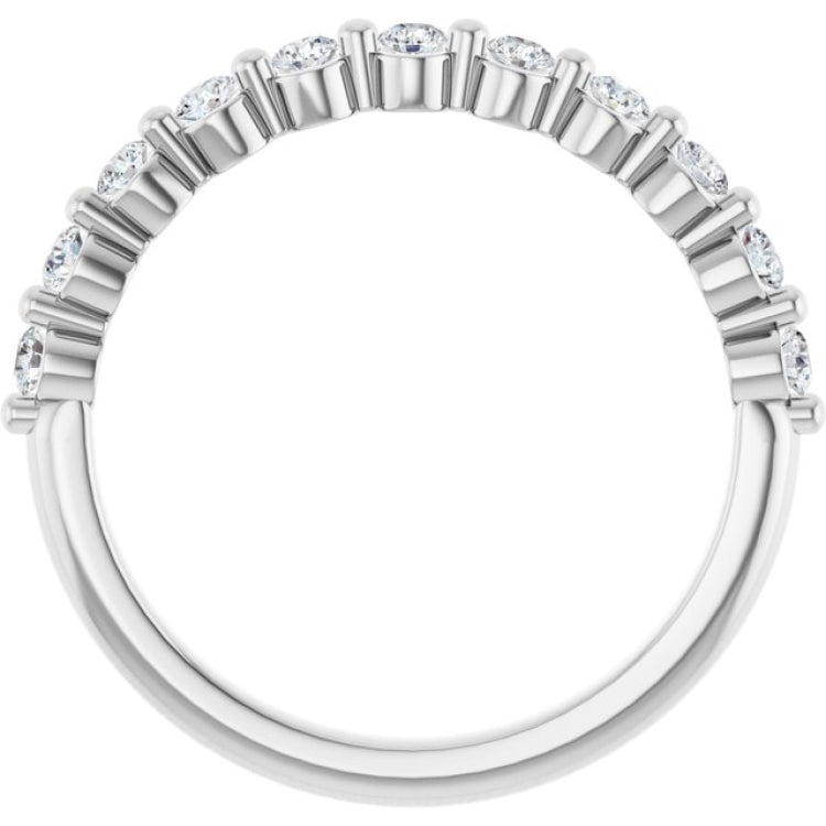 Platinum 1/3 CTW Lab-Grown Diamond Anniversary Band
