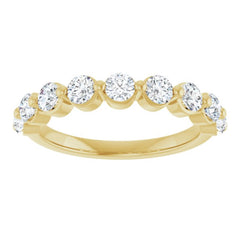 14K Yellow 9/10 CTW Lab-Grown Diamond Anniversary Band