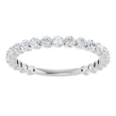 Platinum 3/4 CTW Lab-Grown Diamond Anniversary Band