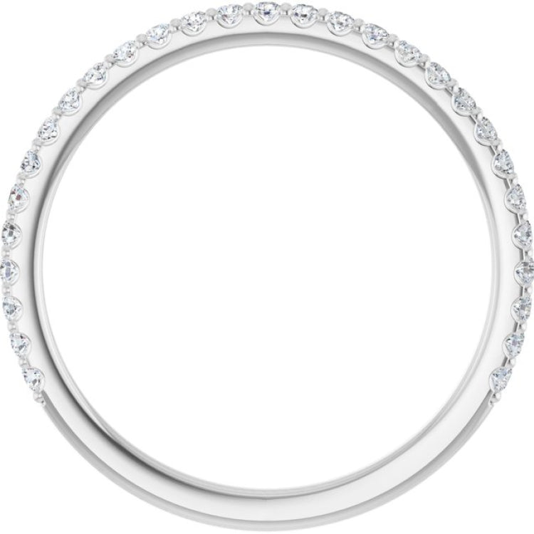Platinum 1/4 CTW Lab-Grown Diamond Anniversary Band
