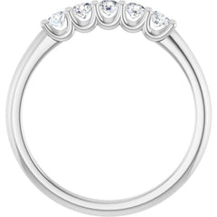 Platinum 1/3 CTW Lab-Grown Diamond Anniversary Band