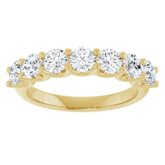 14K Yellow 1 1/3 CTW Lab-Grown Diamond Anniversary Band