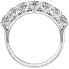 14K White 1 1/3 CTW Lab-Grown Diamond Anniversary Band