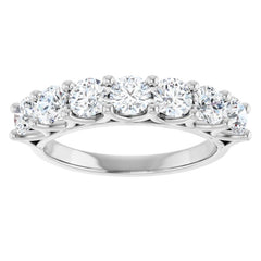 14K White 1 1/3 CTW Lab-Grown Diamond Anniversary Band