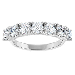 14K White 1 5/8 CTW Lab-Grown Diamond Anniversary Band