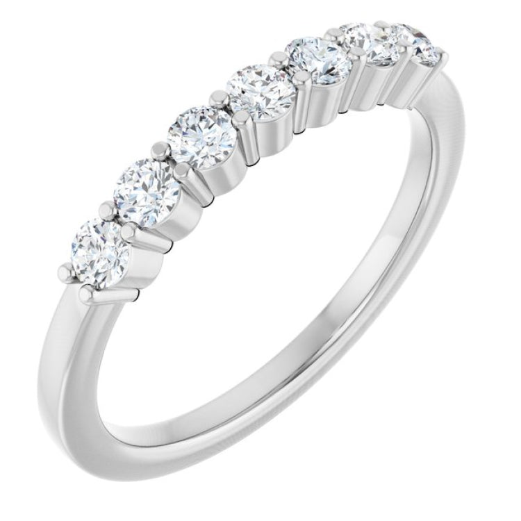 Platinum 5/8 CTW Lab-Grown Diamond Anniversary Band