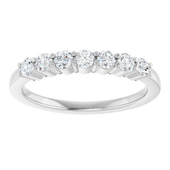 Platinum 5/8 CTW Lab-Grown Diamond Anniversary Band