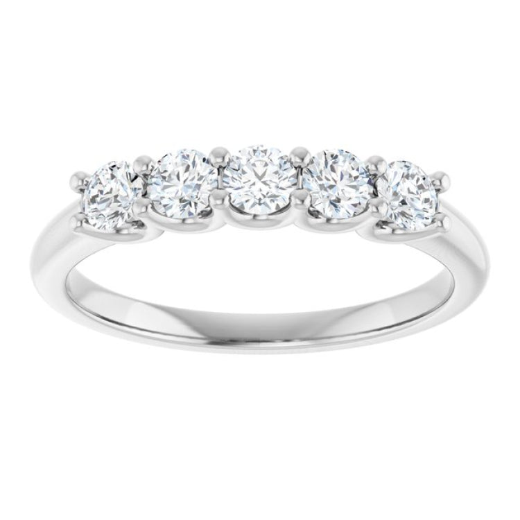 Platinum 1/2 CTW Lab-Grown Diamond Anniversary Band