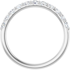 Platinum 1/2 CTW Lab-Grown Diamond Anniversary Band