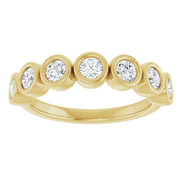 14K Yellow 5/8 CTW Lab-Grown Diamond  Anniversary Band