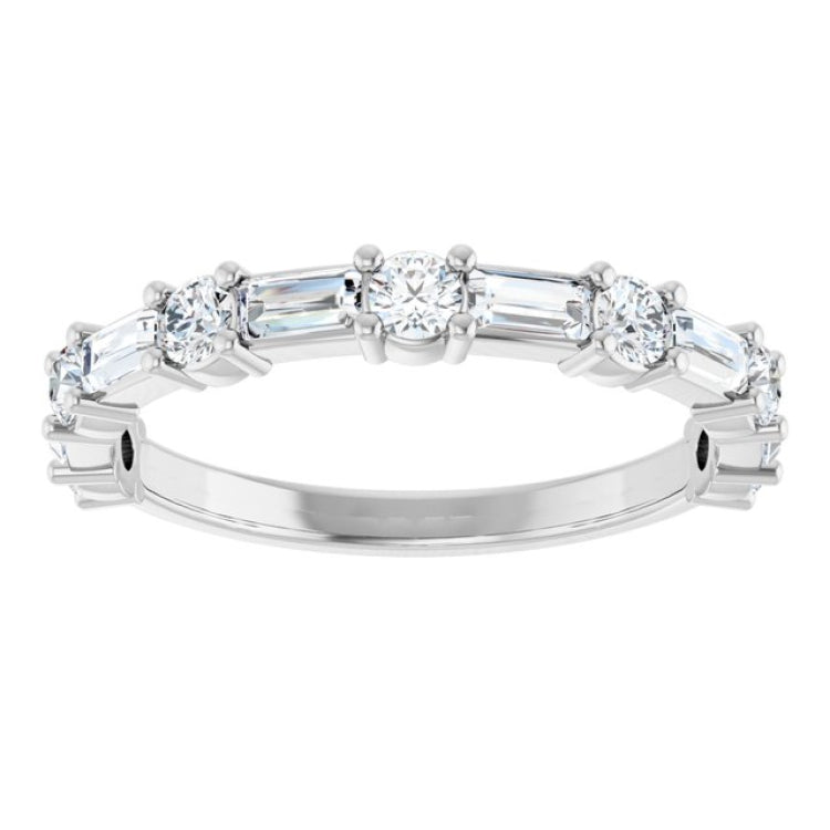 Platinum 3/4 CTW Lab-Grown Diamond  Anniversary Band