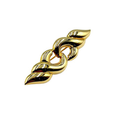 APPRAISED $800 - 14kt Yellow Gold Swirl Bar Pin 