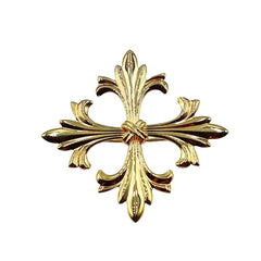 APPRAISED $700 - 14kt Yellow Gold Fancy "X" Pin 